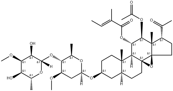 通关藤苷G, 191729-43-8, 结构式