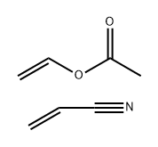 Acetic acid ethenyl ester, polymer with 2-propenenitrile Structure