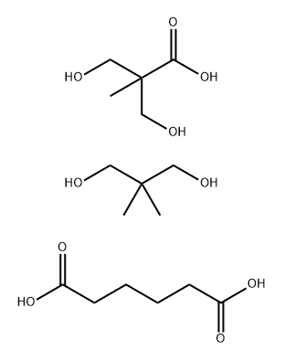 Hexanedioic acid, polymer with 2,2-dimethyl-1,3-propanediol and 3-hydroxy-2-(hydroxymethyl)-2-methylpropanoic acid Structure