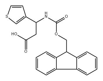 3-(9H-fluoren-9-ylmethoxy)carbonyl]amino}-3-(thiophen-3-yl)-propanoic acid Structure