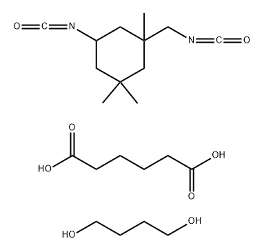 Hexanedioic acid, polymer with 1,4-butanediol and 5-isocyanato-1-(isocyanatomethyl)-1,3,3-trimethylcyclohexane|
