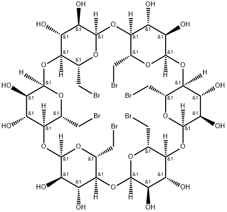 HEXAKIS-6-BROMO-6-DEOXY-ALPHA-CYCLODEXTRIN Structure