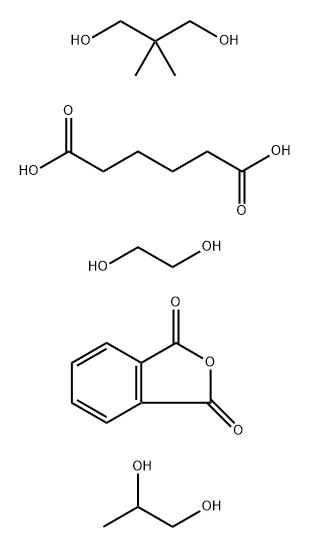 Hexanedioic acid, polymer with 2,2-dimethyl-1,3-propane-diol, 1,2-ethanediol, 1,3-isobenzofurandione and 1,2-propanediol Structure
