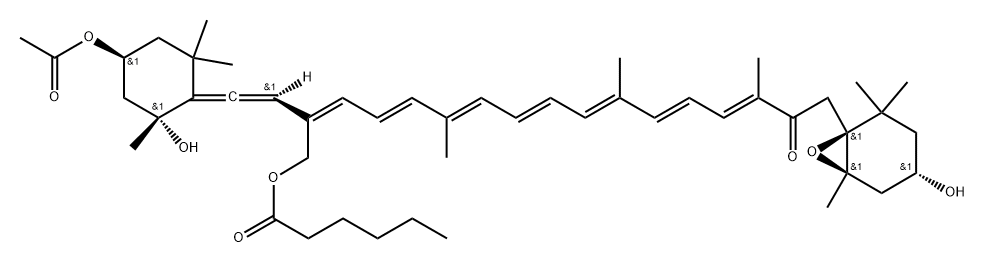 HEX-FUCOXANTHIN, 19'-(SH) Structure