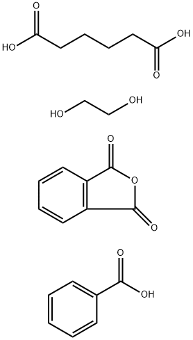 Hexanedioic acid, polymer with 1,2-ethanediol and 1,3-isobenzofurandione, benzoate Structure