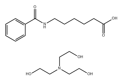 Hexanoic acid, 6-(benzoylamino)-, compd. with 2,2',2''-nitrilotris[ethanol]|6-(苯甲酰基氨基)己酸与2,2',2''-次氮基三乙醇的化合物