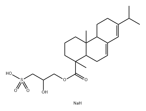 1,2,3,4,4a,4b,5,6,10,10a-Decahydro-1,4a-dimethyl-7-(1-methylethyl)-1-phenanthrenecarboxylic acid 2-hydroxy-3-(sodiosulfo)propyl ester|
