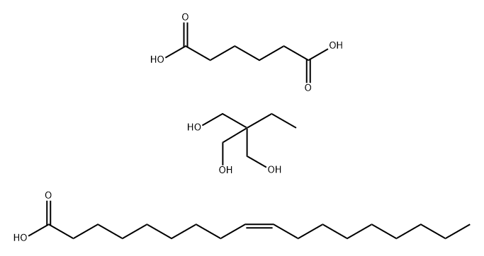 Hexanedioic acid, polymer with 2-ethyl-2-(hydroxymethyl)-1,3-propanediol, (9Z)-9-octadecenoate Structure