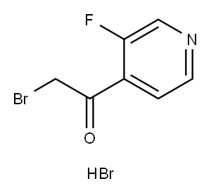 Ethanone, 2-bromo-1-(3-fluoro-4-pyridinyl)-, hydrobromide (1:1) Structure