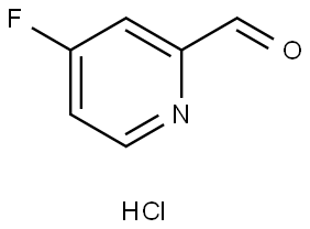 4-fluoropyridine-2-carbaldehyde hydrochloride Struktur