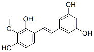 4-[(E)-2-(3,5-dihydroxyphenyl)ethenyl]-2-methoxy-benzene-1,3-diol Struktur