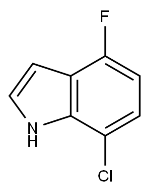 1H-Indole, 7-chloro-4-fluoro- Structure