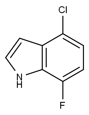 1H-Indole, 4-chloro-7-fluoro- Structure