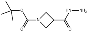 3-(肼羰基)氮杂丁烷-1-羧酸叔丁酯, 1001907-44-3, 结构式