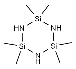 2,2,4,4,6,6-Hexamethylcyclotrisilazane Structure
