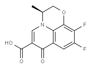 左旋氧氟沙星羧酸, 100986-89-8, 结构式