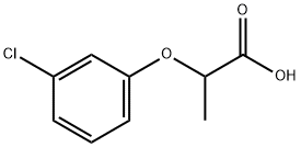2-(3-氯苯氧基)丙酸, 101-10-0, 结构式