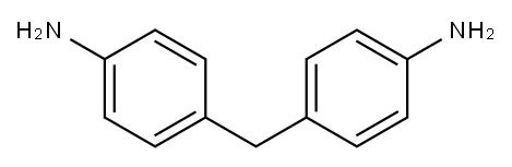 4,4'-ジアミノジフェニルメタン 化学構造式