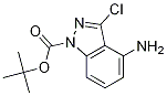 1H-INDAZOLE-1-CARBOXYLIC ACID, 4-AMINO-3-CHLORO-,1,1-DIMETHYLETHYL ESTER Structure