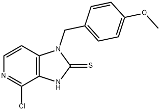 2H-IMidazo[4,5-c]pyridine-2-thione, 4-chloro-1,3-dihydro-1-[(4-Methoxyphenyl)Methyl]-|4-氯-1-(4-甲氧基苄基)-1H-咪唑并[4,5-C]吡啶-2(3H)-硫酮