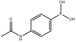 4-Acetamidophenylboronic acid Structure