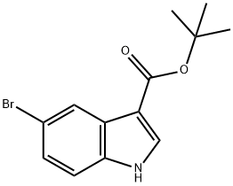 1H-Indole-3-carboxylic acid, 5-broMo-, 1,1-diMethylethyl ester Structure