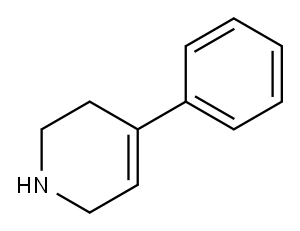 1,2,3,6-Tetrahydro-4-phenyl-pyridine Structure