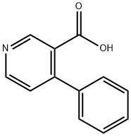 4-フェニルニコチン酸 化学構造式