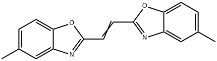 1,2-ビス(5-メチルベンゾオキサゾール-2-イル)エテン 化学構造式