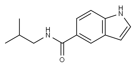 1H-Indole-5-carboxaMide, N-(2-Methylpropyl)-|N-异丁基-1H-吲哚-5-甲酰胺