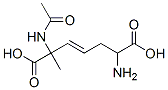 3-Heptenedioic  acid,  2-(acetylamino)-6-amino-2-methyl- Structure