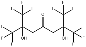 1,1,1,7,7,7-六氟-2,6-二羟基-2,6-双(三氟甲基-4-庚酮), 10487-11-3, 结构式