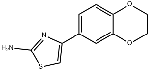 4-(2,3-二氢-1,4-苯并二氧杂芑-6-基)-1,3-噻唑-2(3H)-亚胺, 105362-06-9, 结构式