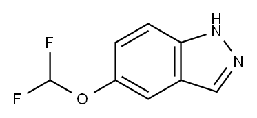 1H-Indazole, 5-(difluoroMethoxy)- Structure