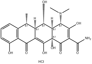 2-Naphthacencarboxamid, 4-(Dimethylamino)-1,4,4a,5,5a,6,11,12a-octahydro-3,5,10,12,12a-pentahydroxy-6-methyl-1,11-dioxo-, Monohydrochlorid, [4S-(4α,4aα,5α,5aα,6α,12aα)]-