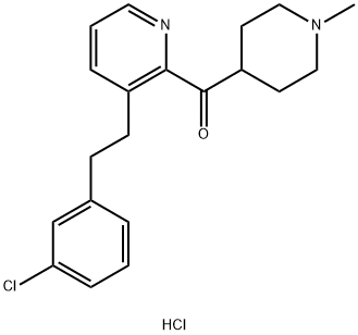 3-[2-(3-Chlorophenyl)ethyl]-2-pyridyl 1-methyl-4-piperidyl ketone hydrochloride|[3-[2-(3-氯苯基)乙基]-2-吡啶基](1-甲基-4-哌啶基)甲酮盐酸盐