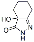 3H-Indazol-3-one,  2,3a,4,5,6,7-hexahydro-3a-hydroxy- Structure