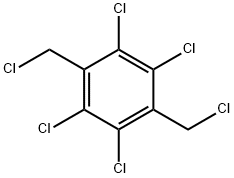 α,α',2,3,5,6-ヘキサクロロ-p-キシレン 化学構造式