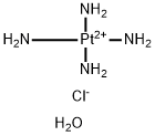 テトラアンミン白金(II)クロリド 水和物 化学構造式