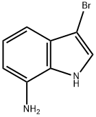 1H-Indol-7-aMine, 3-broMo- Structure