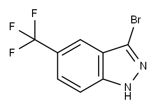 1H-Indazole, 3-bromo-5-(trifluoromethyl)- Structure