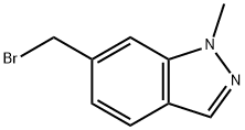 1-甲基-6-(溴甲基)-1H-吲唑, 1092961-01-7, 结构式
