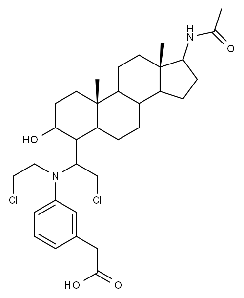 17-acetamido-5-androstan-3-ol-4-bis(2-chloroethyl)aminophenylacetate|