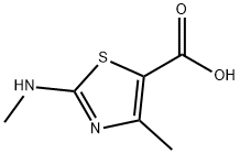 4-METHYL-2-METHYLAMINO-THIAZOLE-5-CARBOXYLIC ACID Struktur