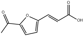 (E)-3-(5-Acetyl-furan-2-yl)acrylic acid Struktur