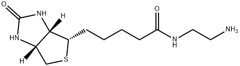 N-(2-アミノエチル)ビオチンアミド 化学構造式