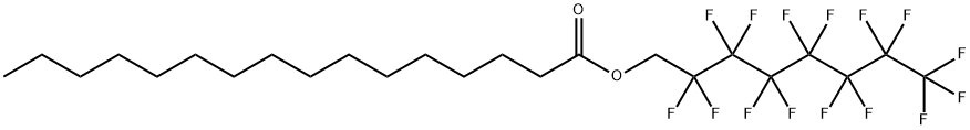 Hexadecanoic acid, 2,2,3,3,4,4,5,5,6,6,7,7,8,8,8-pentadecafluorooctyl  ester Structure