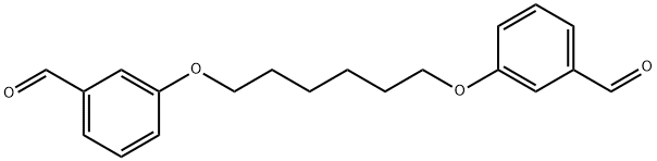 3,3’-(1,6-Hexanediyldioxy)bisbenzaldehyde Structure