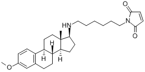1-[6-[((17Β)-3-雌酮-1,3,5[10]-三烯-17-基)氨基]乙基]-1H-吡咯-2,5-二酮, 112648-68-7, 结构式