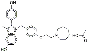Bazedoxifene-d4 Acetate|1-[[4-[2-(六氢-1H-氮杂卓-1-基)乙氧基-1,1,2,2-D<SUB>4</SUB>]苯基]甲基]-2-(4-羟基苯基)-3-甲基-1H-吲哚-5-醇
